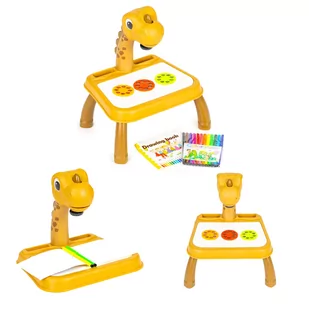 Projektor tablica do rysowania dinozaur 12 flamastrów 24 wzory - Projektory dla dzieci - miniaturka - grafika 1