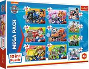 Puzzle - Trefl Puzzle 10w1 Poznaj Psi Patrol PAW PATROL 90381 - miniaturka - grafika 1