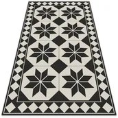 Dywany - Dywan balkonowy wzór Czarno-białe gwiazdy 60x90 cm - miniaturka - grafika 1