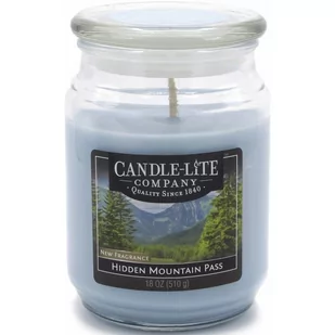 CANDLE-LITE Candle-Lite  świeca zapachowa w szkle, Hidden Mountain Pass 510 G, niebieski, 10 x 10 x 14.5 cm 4171361 - Świece - miniaturka - grafika 1