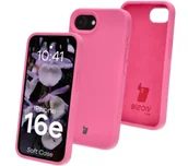 Etui i futerały do telefonów - Bizon Silikonowe etui Soft Case do iPhone 16e, fuksja - miniaturka - grafika 1