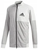 Bluzy męskie - XL BLUZA MĘSKA ADIDAS DU2572 BOMBER JACKET SZARA SPORTOWA - miniaturka - grafika 1