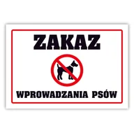 Tablice BHP - Tablica laminowana A5 - zakaz wprowadzania psów - miniaturka - grafika 1