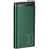 Powerbanki - Usams PB55 10000mAh 2xUSB wyświetlacz LED zielony 10KCD14802 - miniaturka - grafika 1