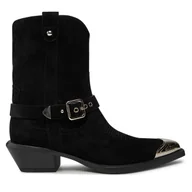 Botki damskie - Kowbojki PINKO Tex 08 SD0197P002 Czarny - miniaturka - grafika 1