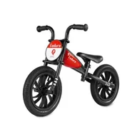 Rowerki biegowe - Rowerek biegowy QPLAY Feduro Czerwono-czarny - miniaturka - grafika 1