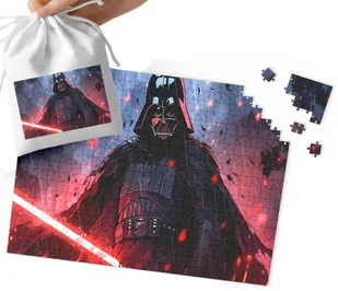 PUZZLE - STAR WARS GWIEZDNE WOJNY WZORY Z BAJEK I GIER 35el + WORECZEK - Puzzle - miniaturka - grafika 1