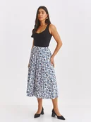 Spódnice - Spódnica damska biała rozszerzana - SSD1937BI spódnica regularna - TOP SECRET - Odzieżowy sklep internetowy TOP SECRET - miniaturka - grafika 1