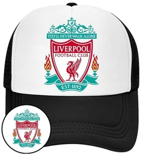 Czapka z Daszkiem Liverpool Czarna z Nadrukiem Siatka Bejsbolówka - Czapki i chusty sportowe męskie - miniaturka - grafika 1