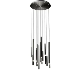 Redo 01-2060 - LED Żyrandol na lince MADISON 16xLED/4W/230V czarne - Lampy sufitowe - miniaturka - grafika 1