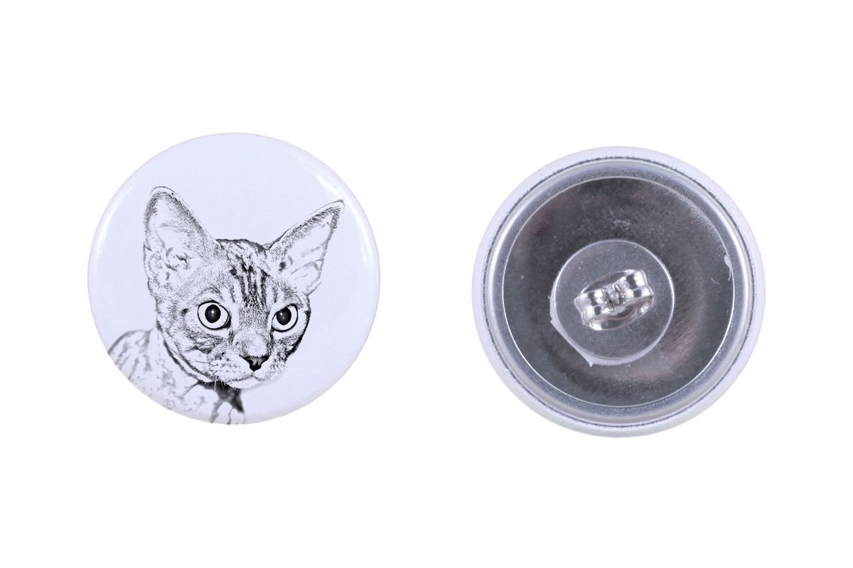 Devon Rex kolczyki z kotem mały Art-Dog