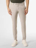 Spodnie męskie - JOOP! Spodnie - Pistolet Mężczyźni Super Slim Fit Wełna beżowy jednolity, 54 - miniaturka - grafika 1