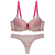 Komplety bielizny - Kolorowy komplet bielizny - Beżowy 75BC - miniaturka - grafika 1