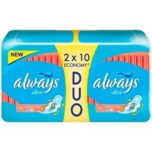 Always ULTRA NORMAL PLUS PODPASKI HIGIENICZNE 20 SZT 006770 - Podpaski - miniaturka - grafika 1