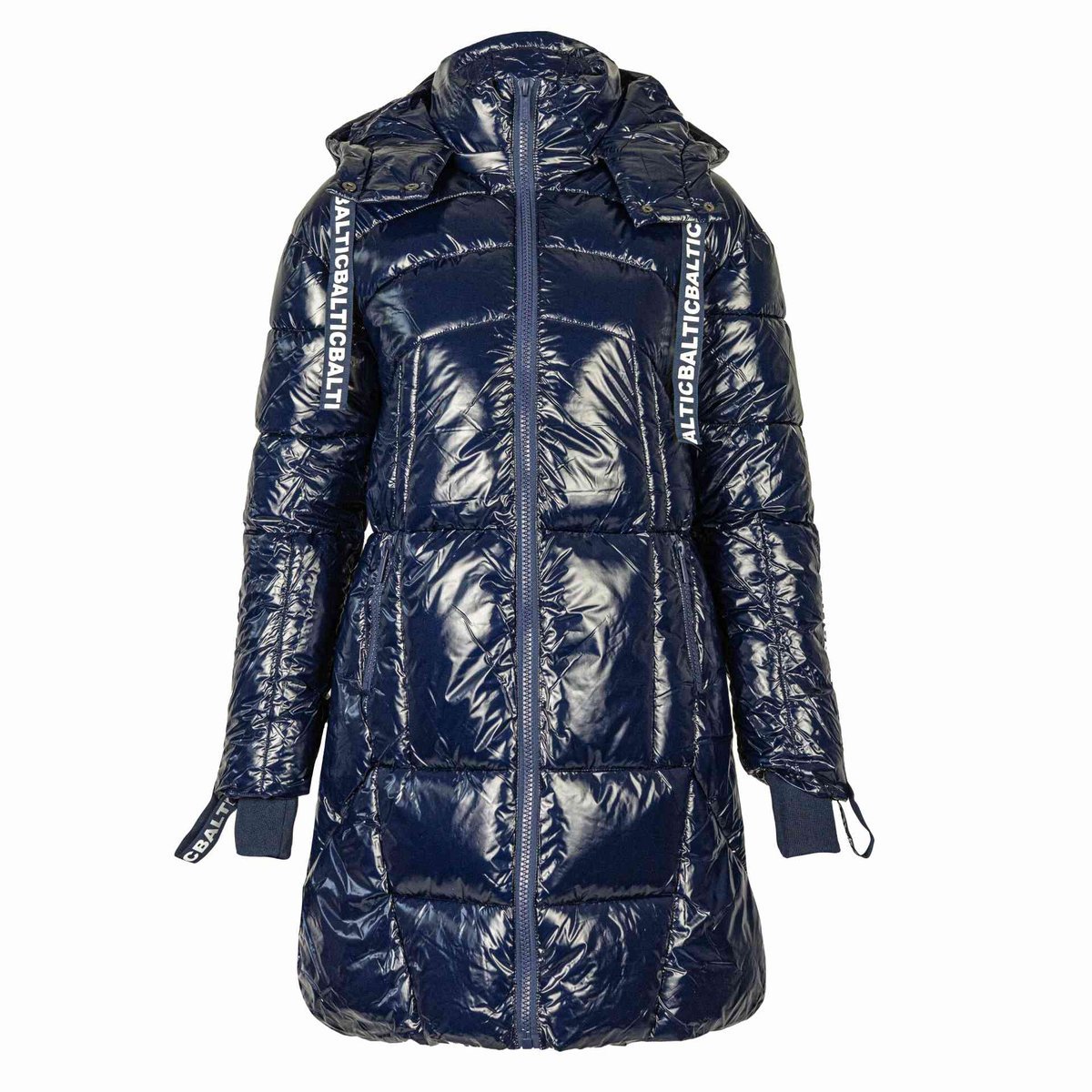 Kurtka damska zimowa puchowa długa z kapturem CAMO roz. XL