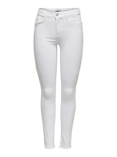 ONLY Dżinsy damskie skinny, Biały (biały biały), 30W / 36L - Spodnie damskie - miniaturka - grafika 1