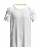 Koszulki męskie - Koszulka męska T-shirt męski Stedman Active 140 Raglan Men ST8410 White XL - miniaturka - grafika 1