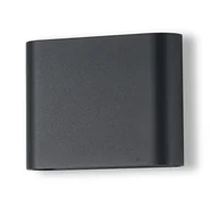 Lampy ogrodowe - Lampa natynkowa ścienna LED 2x3W Svala IP54 CCT SWITCH BK AZ5855 Azzardo - miniaturka - grafika 1