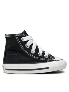 Converse Trampki Chuck Taylor All Star Hi 7J231 Czarny - Buty dla dziewczynek - miniaturka - grafika 1