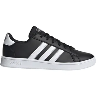 Buty dla dzieci adidas Grand Court K czarno-białe EF0102 - Moda i Uroda OUTLET - miniaturka - grafika 1