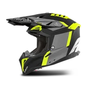 Kaski motocyklowe - Kask Cross AIROH Aviator 3 Żółty MatowyL - miniaturka - grafika 1