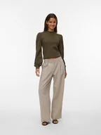 Swetry damskie - Vero Moda Sweter w kolorze khaki - miniaturka - grafika 1