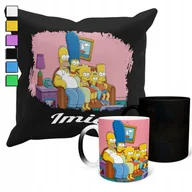 Gadżety dla niej i dla niego - ZESTAW KUBEK MAGICZNY ZMIENIAJĄCY KOLOR + POSZEWKA SIMPSONOWIE FILMY + IMIĘ - miniaturka - grafika 1