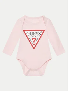 Guess Body H5RW00 K6YW1 Różowy Regular Fit - Body dla niemowląt - miniaturka - grafika 1