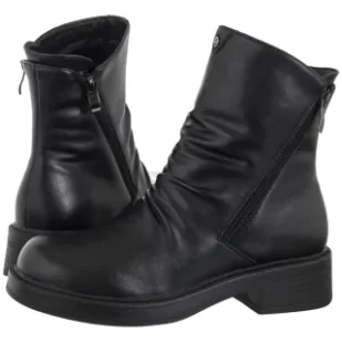 Botki Czarne A7159-01/00-7 (MA1454-a) Maciejka - Botki damskie - miniaturka - grafika 1