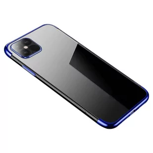 Clear Color case żelowy pokrowiec etui z metaliczną ramką Xiaomi Mi 11 niebieski - Etui i futerały do telefonów - miniaturka - grafika 1