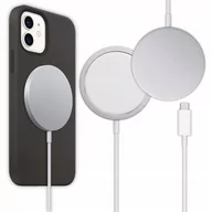 Ładowarki do telefonów - ŁADOWARKA BEZPRZEWODOWA INDUKCYJNA MAGSAFE 15W KABEL USB-C 1M - miniaturka - grafika 1