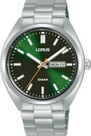 Moda i Uroda OUTLET - Lorus Męski analogowy zegarek kwarcowy z bransoletką ze stali nierdzewnej RH367AX9, srebro - miniaturka - grafika 1