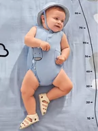 Body dla niemowląt - Mayoral Body dziecięce 1617 Niebieski Regular Fit - miniaturka - grafika 1