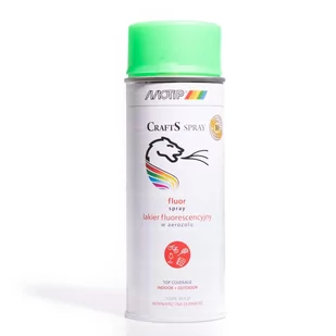 Crafts Lakier Spray Fluorescencyjny Farba Zielony - Chemia warsztatowa - miniaturka - grafika 1
