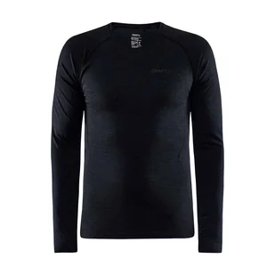 Męska Bluzka termoaktywna CRAFT CORE DRY ACTIVE COMFORT LS M 1911157-999000 – Czarny - Koszulki sportowe męskie - miniaturka - grafika 1
