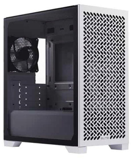 Cooler Master case Elite 302 White Lite, Průhledná bočnice, mATX, 1x 120mm Fan, bílá E302L-WGNN-S00