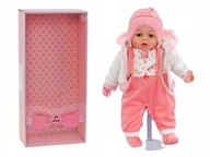 Lalki dla dziewczynek - Duża Lalka Bobas Interaktywna Śpiewa Mówi Pl 45CM - miniaturka - grafika 1