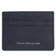 Etui na dokumenty i karty - Etui na karty kredytowe Tommy Hilfiger Th Struc Leather Cc Holder AM0AM11606 Space Blue DW6 - miniaturka - grafika 1