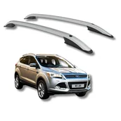 Akcesoria do bagażników dachowych - Relingi dachowe FORD KUGA SUV OD 2013 DO 2019 SREBRNE - miniaturka - grafika 1