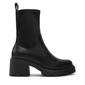 Botki damskie - Botki Pepe Jeans PLS50549 Czarny - miniaturka - grafika 1