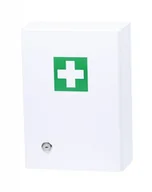 Apteczki i materiały opatrunkowe - Stepar, Apteczka ścienna mała bez wyposażenia - biała 33x23x12 cm - miniaturka - grafika 1