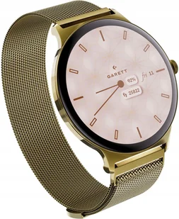 Garett Verona 2 Złoty Mesh - Smartwatch - miniaturka - grafika 1