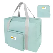 Torby podróżne - Składana duża torba podróżna, 23 l, torba podróżna dla kobiet i mężczyzn, wodoszczelna torba podręczna do samolotu, weekendowa torba podróżna, zielony, 23L, Modny przenośny - miniaturka - grafika 1