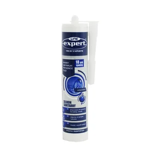 Silikon sanitarny bezbarwny 280 ml Expert Line 5901874936011 - Silikony - miniaturka - grafika 1