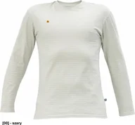 Odzież robocza - CERVA NOYO ESD LS - t-shirt z długim rękawem - szary M - miniaturka - grafika 1