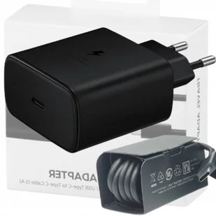 Ładowarka sieciowa Samsung USB typ C USB 45W +kabel - Ładowarki do telefonów - miniaturka - grafika 1