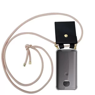 Łańcuszek Pokrowiec Do Motorola MOTO G5S PLUS w PERŁOWE RÓŻOWE ZŁOTO Etui Obudowa Case Cover Ochronny Cadorabo - Etui i futerały do telefonów - miniaturka - grafika 1