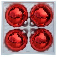 Bombki - Bombka szklana 10 cm 4 szt. GŁADKA - miniaturka - grafika 1