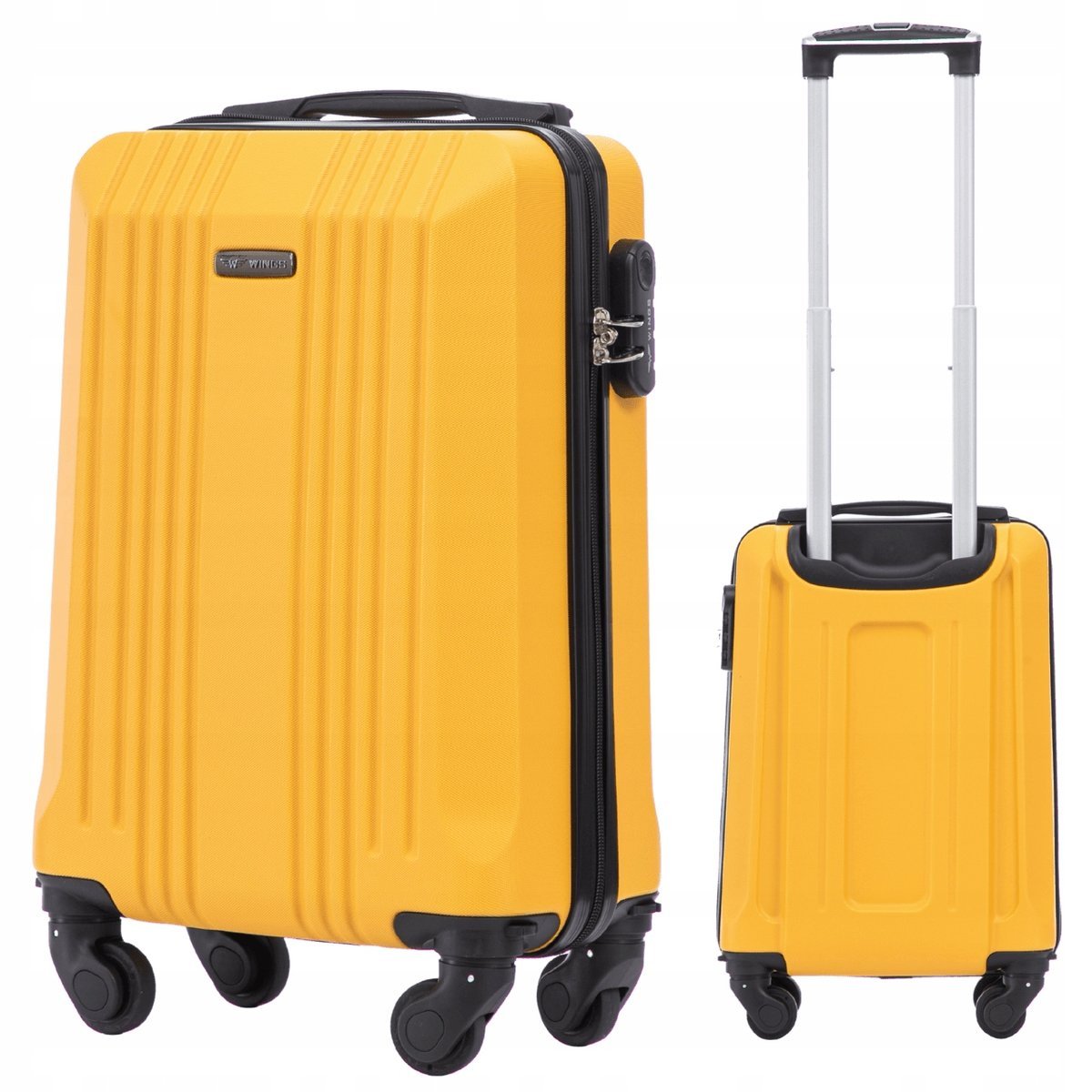 WINGS Walizka PODRÓŻNA mała KABINOWA XS Bagaż PODRĘCZNY ODPINANE 4 KÓŁKA