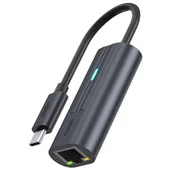 Karty sieciowe - Karta sieciowa Rapoo USB-C/Gigabit LAN (UCA-1006) - miniaturka - grafika 1